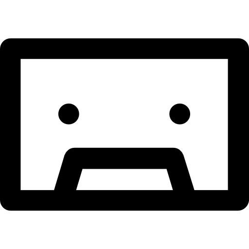 Cassette Vector Market Bold Rounded icon