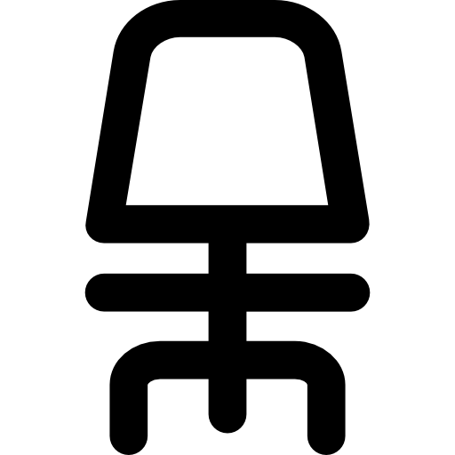 Desk chair Vector Market Bold Rounded icon