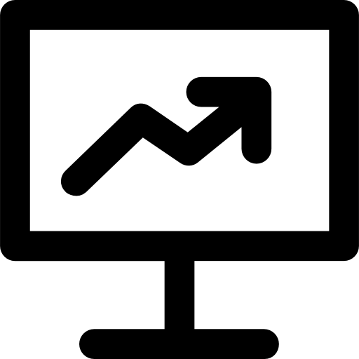 monitor Vector Market Bold Rounded icono
