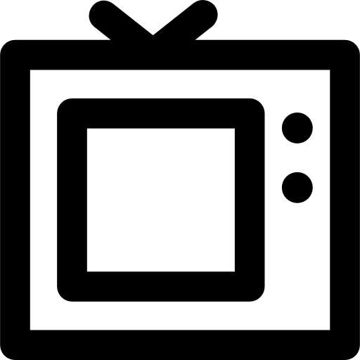 텔레비전 Vector Market Bold Rounded icon