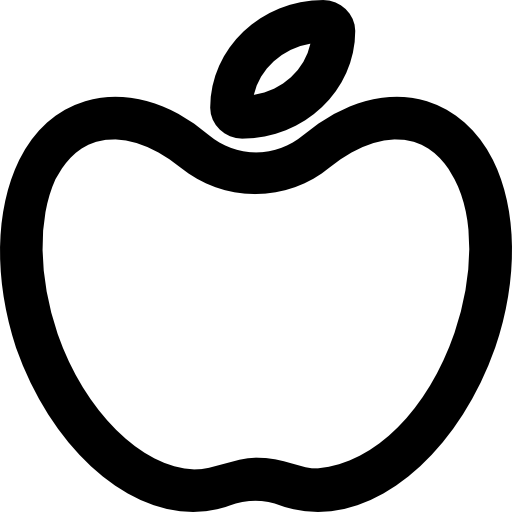 jabłko Vector Market Bold Rounded ikona
