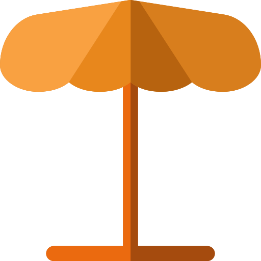 зонт от солнца Basic Rounded Flat иконка
