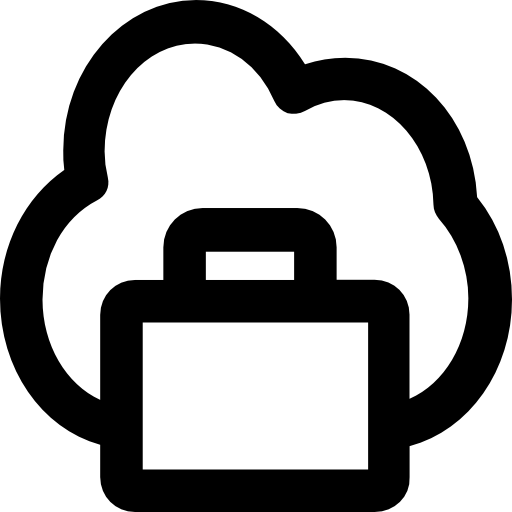computación en la nube Vector Market Bold Rounded icono