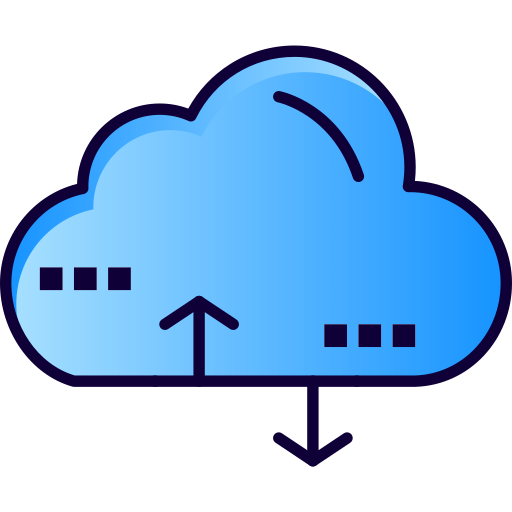 Cloud computing Flatart Icons Lineal Color icon