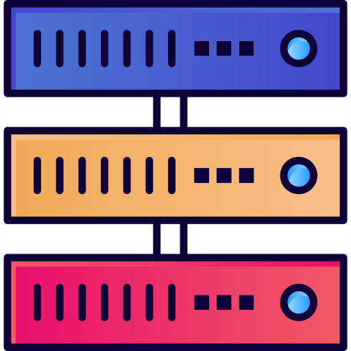 서버 Flatart Icons Lineal Color icon