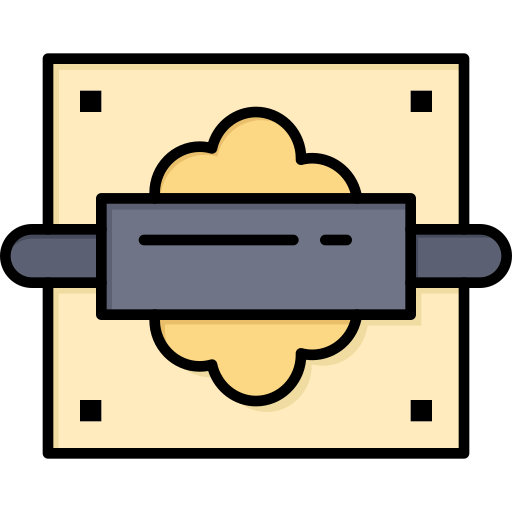 Rolling pin Flatart Icons Lineal Color icon