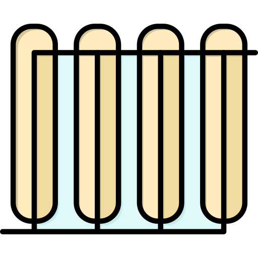 Radiator Flatart Icons Lineal Color icon