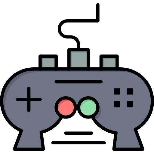 Gamepad Flatart Icons Lineal Color icon