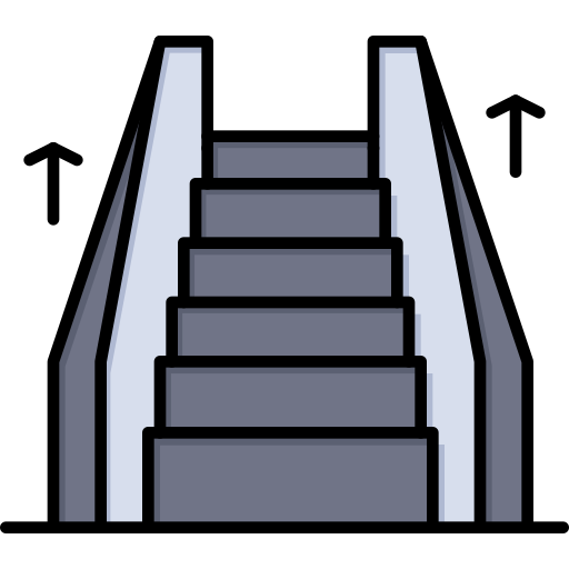 treppe Flatart Icons Lineal Color icon