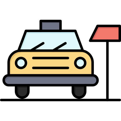 タクシー Flatart Icons Lineal Color icon