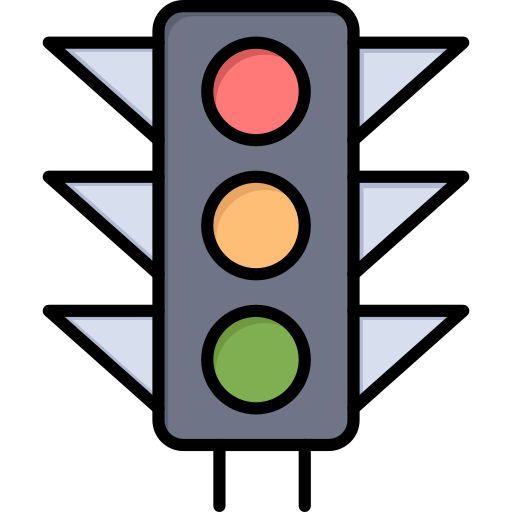 semafori Flatart Icons Lineal Color icona