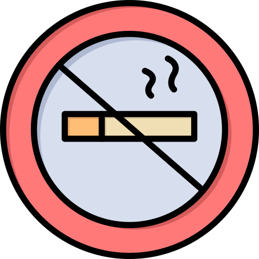 No fumar Flatart Icons Lineal Color icono