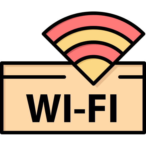 Wifi Flatart Icons Lineal Color icono