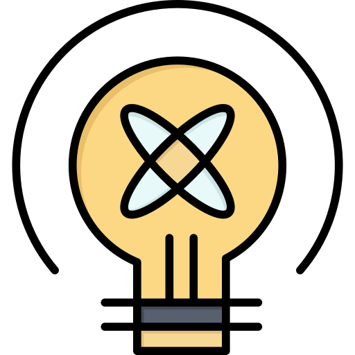 Lightbulb Flatart Icons Lineal Color icon
