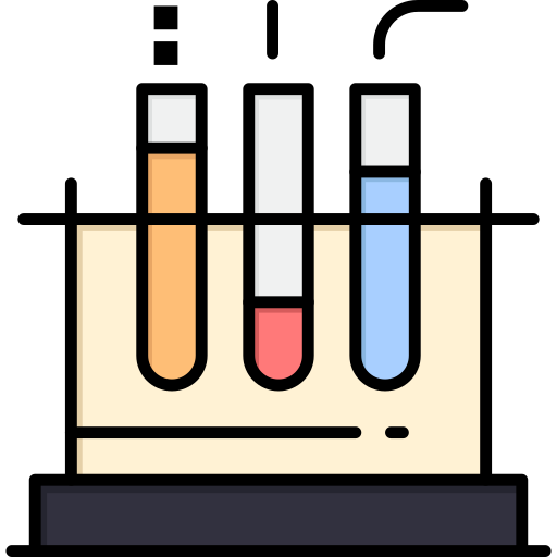 Test tube Flatart Icons Lineal Color icon