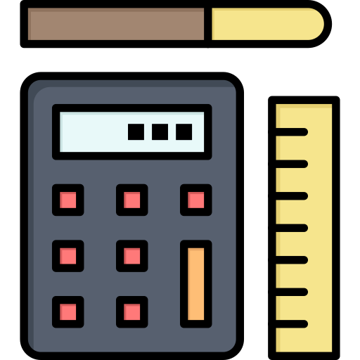 Calculator Flatart Icons Lineal Color icon