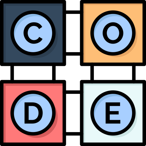 Código Flatart Icons Lineal Color icono