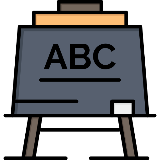 Blackboard Flatart Icons Lineal Color icon