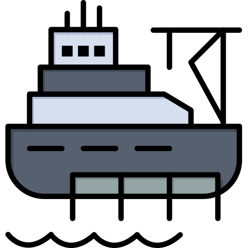 Ship Flatart Icons Lineal Color icon