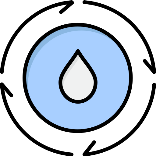 Water Flatart Icons Lineal Color icon