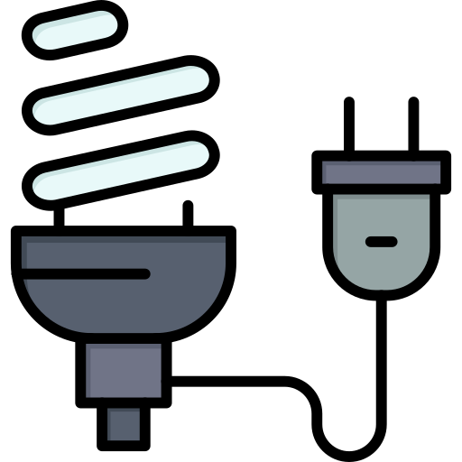 Energy saving Flatart Icons Lineal Color icon