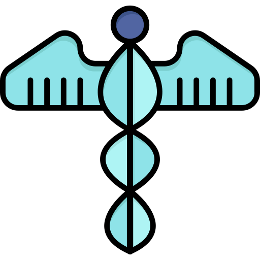 caduceus Flatart Icons Lineal Color icon