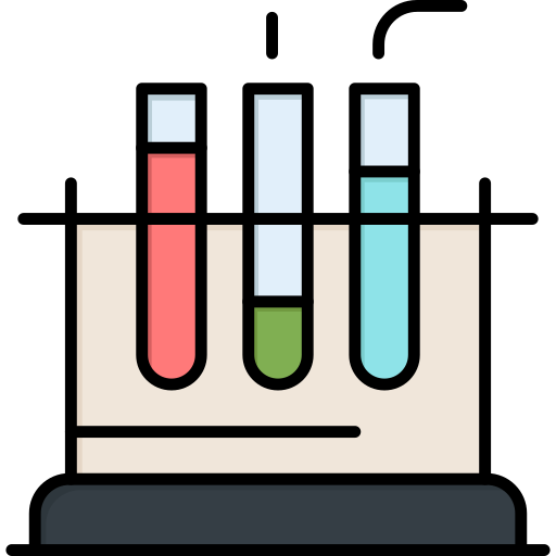 Test tube Flatart Icons Lineal Color icon