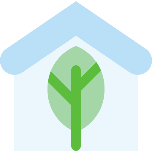 Eco house Pixelmeetup Flat icon