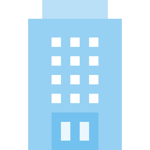budynek biurowy Pixelmeetup Flat ikona