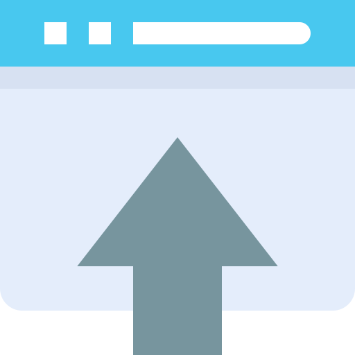Abrir en el navegador Pixelmeetup Flat icono