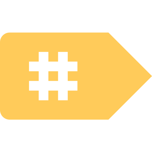 Etiqueta Pixelmeetup Flat icono