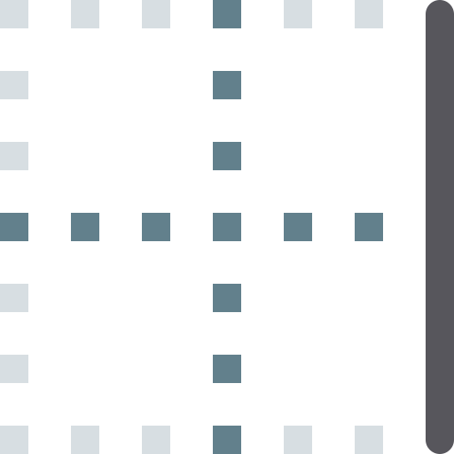 Borde derecho Pixelmeetup Flat icono