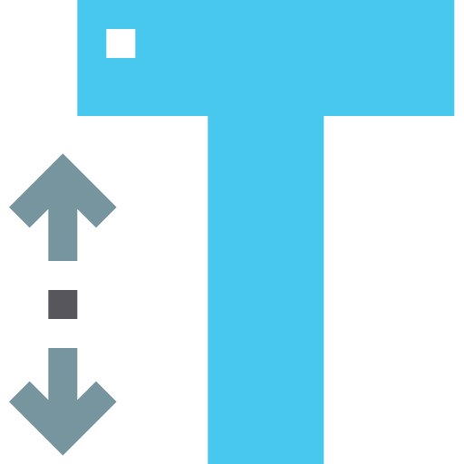 wysokość Pixelmeetup Flat ikona