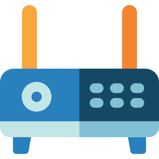 routera Basic Rounded Flat ikona