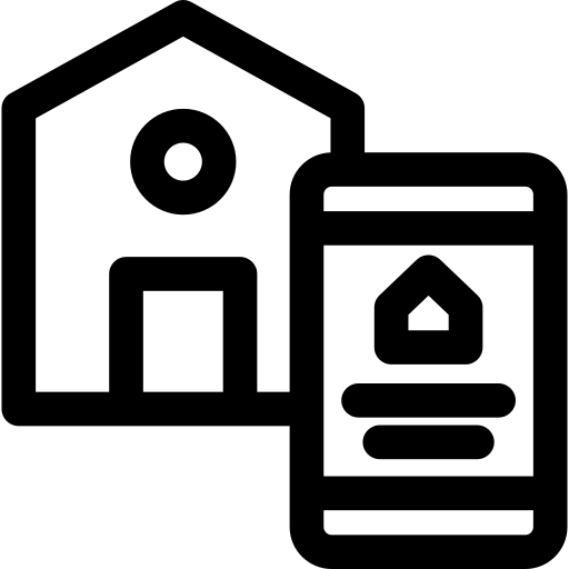 domotica Basic Rounded Lineal icoon