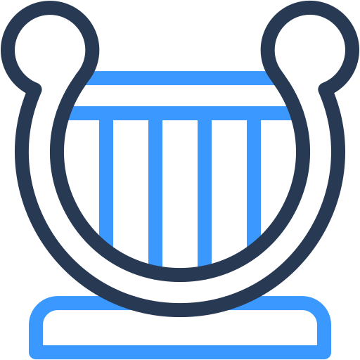 Lyre Generic color outline icon