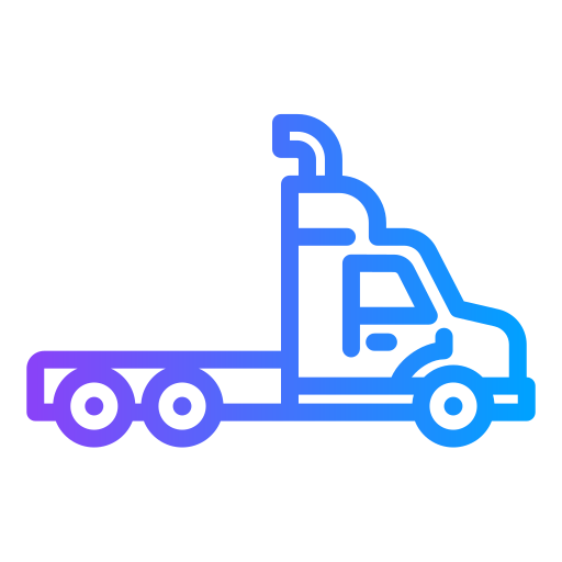 aanhangwagen vrachtwagen Generic gradient outline icoon