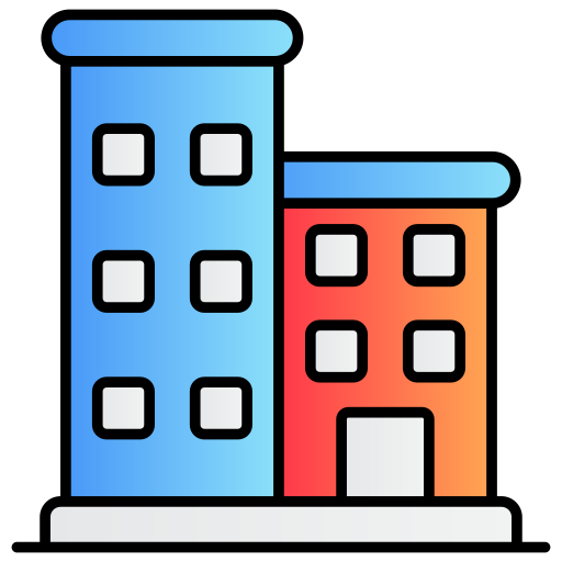 edificio de apartamentos Generic gradient lineal-color icono