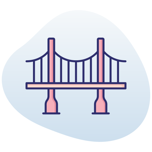 Bridge Generic gradient lineal-color icon