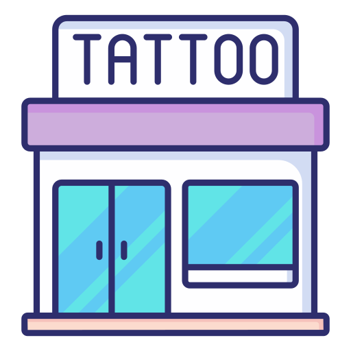salón de tatuajes Generic color lineal-color icono