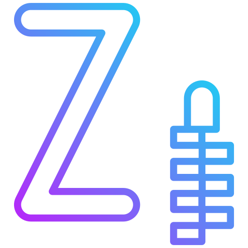 litera z Generic gradient outline ikona