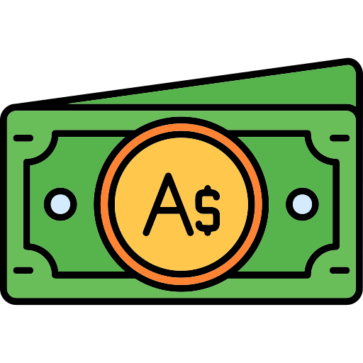 dólar australiano Generic color lineal-color icono