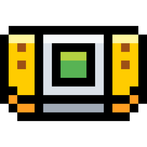 console di gioco portatile Pixel Linear color icona