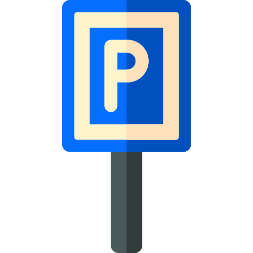 parkeren Basic Rounded Flat icoon