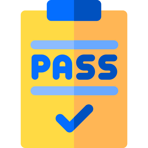 Pass Basic Rounded Flat icon