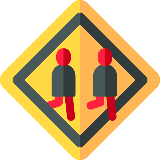 Zebra crossing Basic Rounded Flat icon