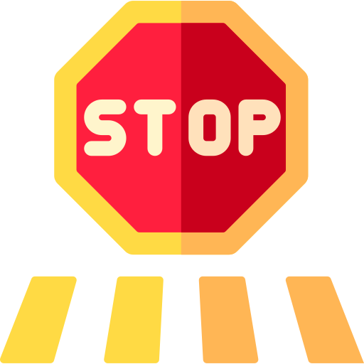 Stop Basic Rounded Flat icon