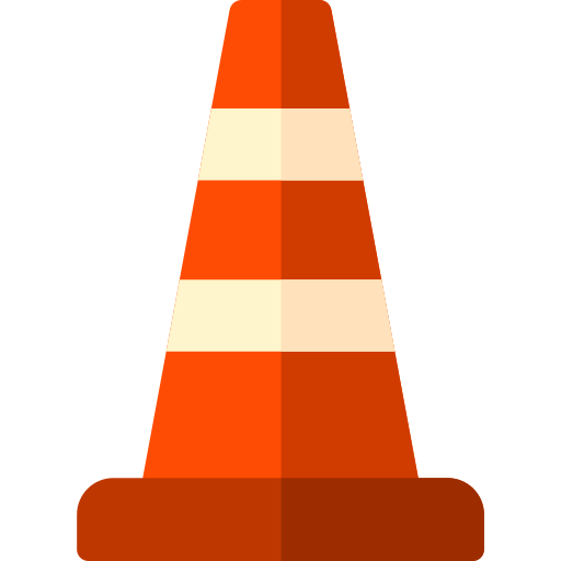 Traffic cone Basic Rounded Flat icon