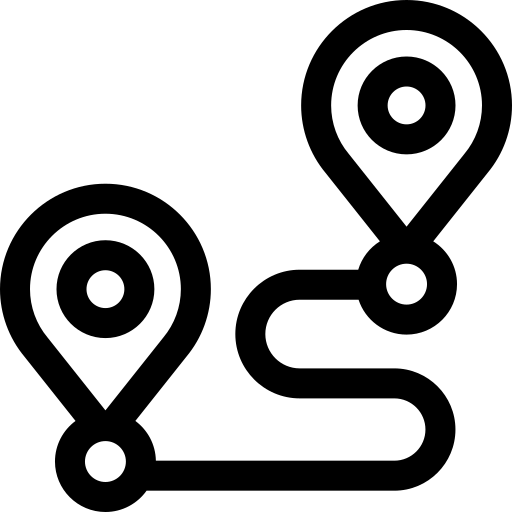 dystans Basic Straight Lineal ikona