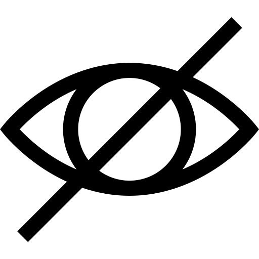 verbergen Basic Straight Lineal icoon